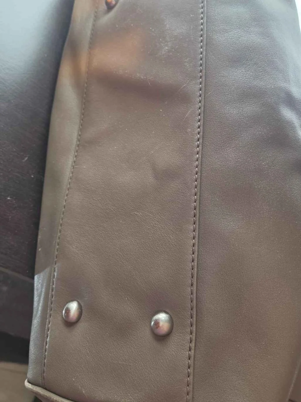 Vintage Banana Republic Slouchy Dove Gray Leather Satchel Bag.